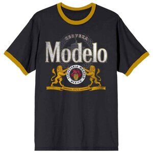 Modelo Vintage Ringer Unisex T-Shirt Sz Large